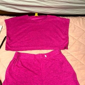 Two piece pink set